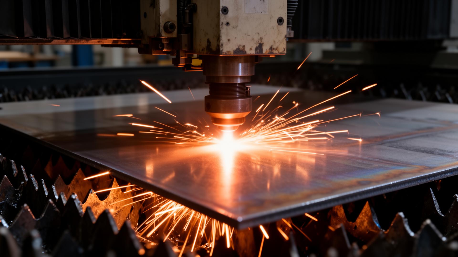 Corte láser industrial